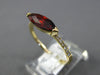 1.59CT DIAMOND & AAA GARNET 14KT YELLOW GOLD CLASSIC MARQUISE & ROUND FUN RING