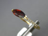 1.59CT DIAMOND & AAA GARNET 14KT YELLOW GOLD CLASSIC MARQUISE & ROUND FUN RING