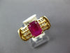 2.03CT DIAMOND & AAA RUBY 14KT YELLOW GOLD 3D MULTI ROW CLASSIC ENGAGEMENT RING