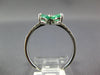 .67CT DIAMOND & AAA EMERALD 14K WHITE GOLD 3D MARQUISE 4 LEAF CLOVER FLOWER RING