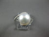 0.42CT DIAMOND & AAA SOUTH SEA PEARL 14KT WHITE GOLD CRISS CROSS LOVE KNOT RING