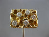 ESTATE LARGE .75CT DIAMOND 18KT YELLOW GOLD 3D CLASSIC NUGGET SOLID MENS RING