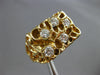 ESTATE LARGE .75CT DIAMOND 18KT YELLOW GOLD 3D CLASSIC NUGGET SOLID MENS RING