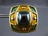 EXTRA LARGE 18KT YELLOW GOLD 3D DE VROOMEN MULTI COLOR ENAMEL CLIP ON EARRINGS