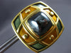 EXTRA LARGE 18KT YELLOW GOLD 3D DE VROOMEN MULTI COLOR ENAMEL CLIP ON EARRINGS