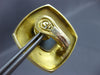 EXTRA LARGE 18KT YELLOW GOLD 3D DE VROOMEN MULTI COLOR ENAMEL CLIP ON EARRINGS