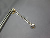 ESTATE .85CT DIAMOND & AAA CITRINE 14K WHITE GOLD TEAR DROP BAR HANGING EARRINGS