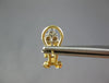 ESTATE 1.72CT DIAMOND & AAA OPAL 14KT 2 TONE GOLD SQUARE FLOWER CLIP ON EARRINGS