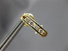.15CT DIAMOND 14KT YELLOW GOLD 4 STONE CHANNEL SQUARE CLIP ON BAR FUN EARRINGS