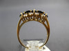 2.6CT DIAMOND & AAA SAPPHIRE 14K YELLOW GOLD 5 STONE PEAR SHAPE CRISS CROSS RING
