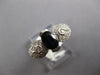 1.50CT DIAMOND & AAA SAPPHIRE 14KT WHITE GOLD OVAL SEMI BEZEL DOUBLE STONE RING