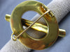 ESTATE LARGE 2.6CT AAA RUBY & WHITE ENAMEL 18K YELLOW GOLD 3D FUN BROOCH PENDANT