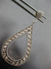 LARGE 5.28CT DIAMOND & AAA WHITE QUARTZ 14KT YELLOW & ROSE GOLD HANGING EARRINGS