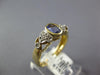 .48CT DIAMOND & AAA TANZANITE 14KT YELLOW GOLD 3D OVAL DOUBLE HEART PROMISE RING
