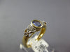.48CT DIAMOND & AAA TANZANITE 14KT YELLOW GOLD 3D OVAL DOUBLE HEART PROMISE RING
