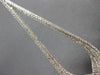 ESTATE EXTRA LARGE 2.38CT DIAMOND 14KT WHITE GOLD TEAR DROP FUN HANGING EARRINGS