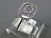 ESTATE .12CT DIAMOND 14KT WHITE GOLD 3D CLASSIC DOUBLE OVAL LOVE KNOT FUN RING