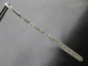 ESTATE .83CT DIAMOND 14KT WHITE GOLD 3D PAVE BAR JOURNEY HUGGIE HANGING EARRINGS