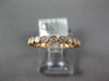 ESTATE .47CT DIAMOND 18KT ROSE GOLD 3D ROUND FILIGREE ETERNITY ANNIVERSARY RING