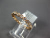 ESTATE .47CT DIAMOND 18KT ROSE GOLD 3D ROUND FILIGREE ETERNITY ANNIVERSARY RING