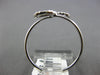 ESTATE .11CT DIAMOND 14KT WHITE GOLD 3D DOUBLE PEAR SHAPE LEAF CRISS CROSS RING