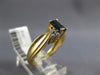 .92CT DIAMOND & AAA SAPPHIRE 14K YELLOW GOLD EMERALD CUT FRIENDSHIP PROMISE RING