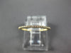 ESTATE .11CT DIAMOND 18KT YELLOW GOLD 3D 1mm ETERNITY STACKABLE ANNIVERSARY RING