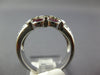 1.88CT DIAMOND & AAA RUBY 14KT WHITE GOLD OVAL & ROUND INFINITY FLOWER LOVE RING