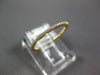 ESTATE .11CT DIAMOND 18KT YELLOW GOLD 3D 1mm ETERNITY STACKABLE ANNIVERSARY RING