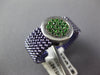 .48CT AAA TSAVORITE 14K WHITE GOLD CLUSTER FLEXIBLE INTERCHANGEABLE PENDANT RING
