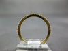 ESTATE .11CT DIAMOND 18KT YELLOW GOLD 3D 1mm ETERNITY STACKABLE ANNIVERSARY RING
