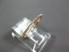 ESTATE .11CT DIAMOND 18K ROSE GOLD ROUND 1mm ETERNITY STACKABLE ANNIVERSARY RING