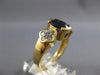 .80CT DIAMOND & AAA SAPPHIRE 14K YELLOW GOLD OVAL & ROUND FLOWER ENGAGEMENT RING