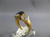.80CT DIAMOND & AAA SAPPHIRE 14K YELLOW GOLD OVAL & ROUND FLOWER ENGAGEMENT RING