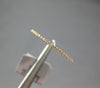 ESTATE .11CT DIAMOND 18K ROSE GOLD ROUND 1mm ETERNITY STACKABLE ANNIVERSARY RING