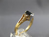 1.1CT DIAMOND & AAA SAPPHIRE 14K YELLOW GOLD SEMI BEZEL FILIGREE FRIENDSHIP RING