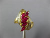 1.85CT DIAMOND & AAA RUBY 18K YELLOW GOLD ROUND & MARQUISE LEAF LOVE RING #27021