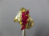 1.85CT DIAMOND & AAA RUBY 18K YELLOW GOLD ROUND & MARQUISE LEAF LOVE RING #27021