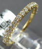 ESTATE .36CT DIAMOND 18KT YELLOW GOLD ROUND 2mm SEMI ETERNITY ANNIVERSARY RING