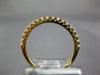 ESTATE .36CT DIAMOND 18KT YELLOW GOLD ROUND 2mm SEMI ETERNITY ANNIVERSARY RING