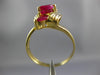 1.85CT DIAMOND & AAA RUBY 18K YELLOW GOLD ROUND & MARQUISE LEAF LOVE RING #27021