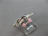 0.03CT DIAMOND 14KT WHITE GOLD CLASSIC SOLITAIRE LOVE KNOT CRISS CROSS FUN RING