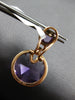 19.08CT WHITE & BLACK DIAMOND & AAA AMETHYST 14KT ROSE GOLD 3D HANGING EARRINGS