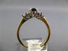 .90CT DIAMOND & AAA SAPPHIRE 14KT YELLOW GOLD 3D OVAL & ROUND FRIENDSHIP RING