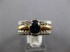 WIDE 1.25CT DIAMOND & AAA SAPPHIRE 14KT 2 TONE GOLD OVAL & ROUND ENGAGEMENT RING