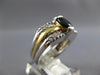 WIDE 1.25CT DIAMOND & AAA SAPPHIRE 14KT 2 TONE GOLD OVAL & ROUND ENGAGEMENT RING