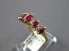 .89CT DIAMOND & AAA RUBY 14KT YELLOW GOLD 3D ROUND & MARQUISE ANNIVERSARY RING