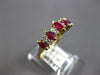 .89CT DIAMOND & AAA RUBY 14KT YELLOW GOLD 3D ROUND & MARQUISE ANNIVERSARY RING