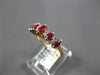 .89CT DIAMOND & AAA RUBY 14KT YELLOW GOLD 3D ROUND & MARQUISE ANNIVERSARY RING
