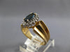 ESTATE .91CT DIAMOND & AAA SAPPHIRE 14KT YELLOW GOLD MARQUISE & ROUND FUN RING